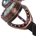thumbnail image 5 of SAYFUT Vintage Steampunk Goggles Kaleidoscope Rainbow Rave Glasses with Crystal Glass Prism Steampunk Crystal Rainbow Lenses, 5 of 5