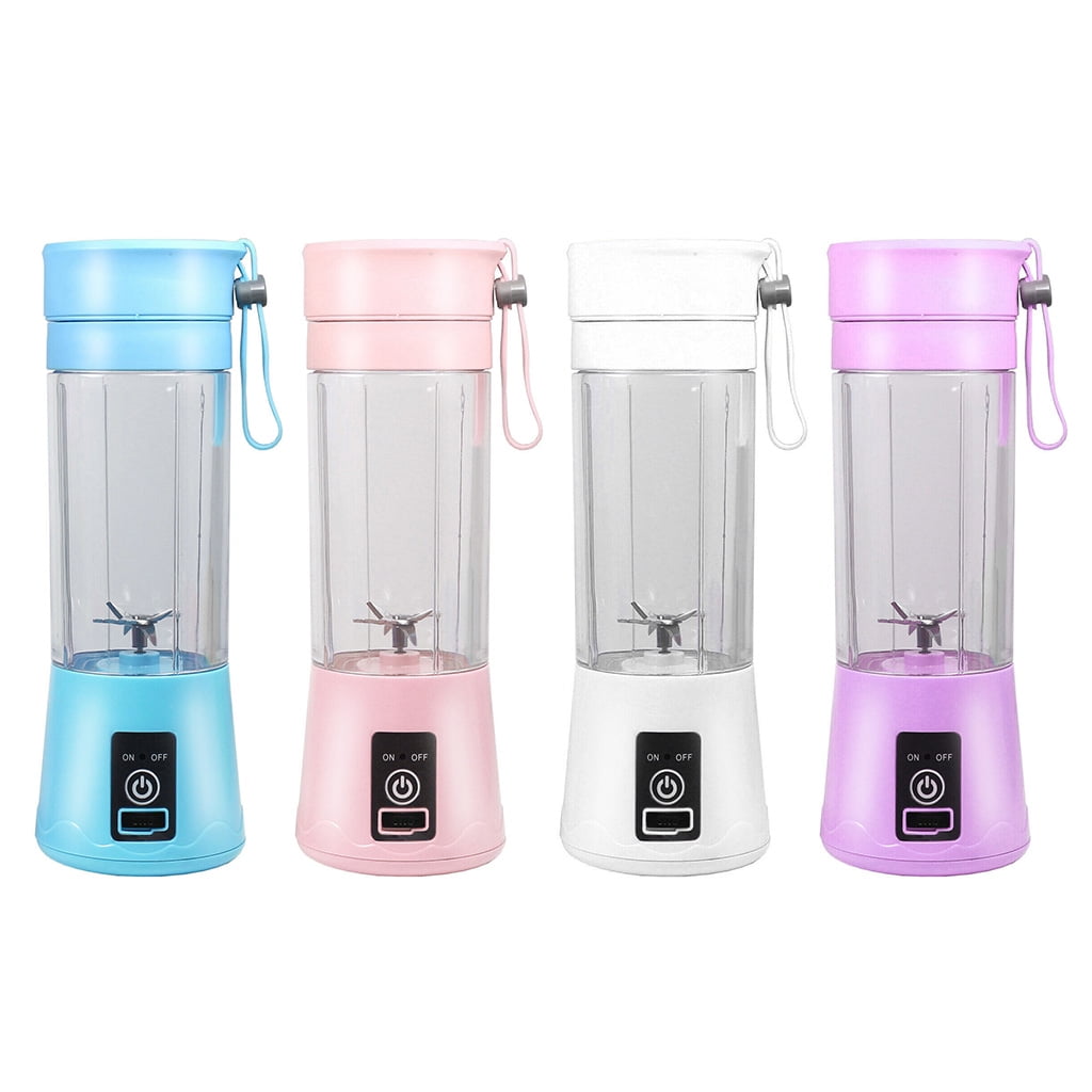 Mini Blender Portable Juicer 400ML Green Smoothie Makers Fruit Mixer Machine with Six Blades for Home 