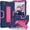 Navy blue/Rose Red, variant on REQO Tablet case for TCL TAB 8 WiFi 9132X Case, case for TCL TAB 8 LE 9137W 8.0 inch 2023 Shockproof Silicone Hybrid Hard PC Cover with Kickstand
