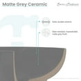 thumbnail image 4 of Monaco Circular Basin Pedestal Sink Matte Grey, 4 of 11