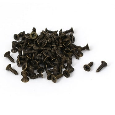 Uxcell M2.5x8mm Countersunk Flat Head Self Tapping Screw (100-pack)