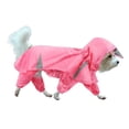 thumbnail image 5 of Dog Raincoats Pet Hooded Raincoats 4Leg Rainjackets Reflective Dog Clothes Skin Friendly Rainy Wear with Detachable, 5 of 9