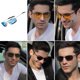 thumbnail image 5 of Gafas de sol polarizadas Gafas unisex clásicas con montura rectangular retro para hombre K0535, 5 of 5