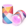 thumbnail image 7 of Yayeee Flameless Candles with Remote Flickering Battery Operated Multi Color Changing, Colorful Triangles, 7 of 7