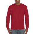 thumbnail image 1 of Gildan Mens Ultra Cotton Long Sleeve T-Shirt, XL, Cardinal Red, 1 of 2