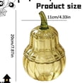 thumbnail image 3 of Halloween Pumpkin Glass Canister with Airtight Lid, Aesthetic Candy Storage Jar for Living Room Tray Kitchen Decor, 3 of 8