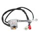 thumbnail image 2 of 2pcs 22mm Motorcycle Drum Brake Handlebar Switch Left Right Aluminum Alloy Silver Replacement for JH70 JH90, 2 of 4