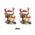 thumbnail image 4 of Destyer 2piece Stable Fixed Reflective Magnets For Car No Damage And Easy To Apply Christmas Decorations Deer 1Set, 4 of 6