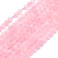 thumbnail image 2 of 2 strand Natural Rose Quartz Beads Strands Faceted Round 4mm Hole: 0.8mm 95pcs/strand 15.35 inch(39cm), 2 of 3