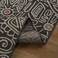 thumbnail image 3 of Ox Bay and Evette Rios Dora 8' x 9'9" Black/Ivory Geometric Indoor/Outdoor Area Rug, 3 of 7