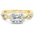 thumbnail image 3 of IGI Certified 5 Carat Cushion Shape Lab Grown Diamond Engagement Ring | 14K Yellow Gold | Harlow Twisted Shank Diamond Ring | FG-VS1-VS2 Quality Friendly Diamonds, 3 of 5