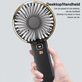 thumbnail image 2 of braveheart Handheld Fan Portable Rechargeable Adjustable Desktop Cooling Device Digital Brushless Electronic Car Indoor Sports Cooler, 2 of 6