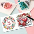 thumbnail image 6 of 2PCS DIY Diamond Greeting Card Diamond Art Painting Creative Design Holiday Blessing Gift Folding Greeting Card Set (15*15cm) (With White Envelope)-HK018+HK019, 6 of 12