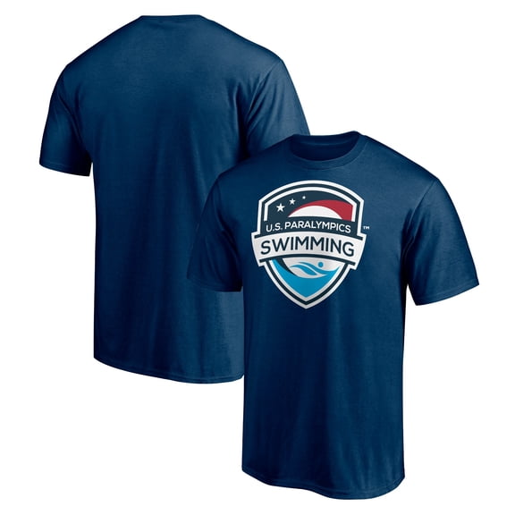 Men's Navy USA Swimming U.S. Paralympics Core Primary Logo T-Shirt