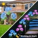 thumbnail image 5 of FloreceBien Luces solares decorativas para exteriores - 1 paquete de luces solares para jardín con estacas de hortensias, impermeables y realistas, luces LED para exteriores en el suelo con energía, 5 of 6