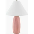thumbnail image 2 of Livabliss Table Lamps, 22" Millau Rustic Bedside Nightstand Table Lamp for Bedroom Living Room Office, Brick Body with White Shade (22"H x 15"W x 15"D), 2 of 6