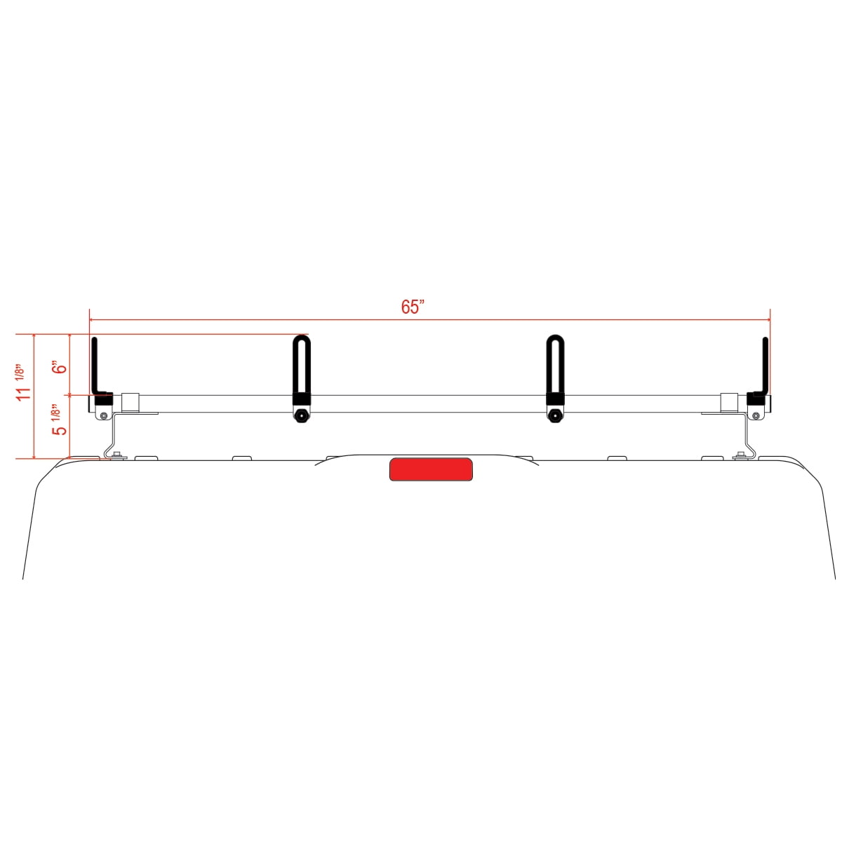 Vantech Heavy Duty 3 Bar ladder roof rack, Fits Nissan NV Cargo Van High Roof