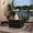 Black, variant on 24.02" Square MGO Propane Fire Pit Table – 40,000 BTU Steel Burner, Adjustable Flame, Lava Rocks, Rain Cover for Patio, Backyard, Poolside, Black