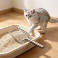 thumbnail image 5 of Kitty Litter Scoop, Stainless Steel Litter Shovel, Heavy Duty Metal Mesh Waste Collector with Deep Slot Non Stick Design, 5 of 6