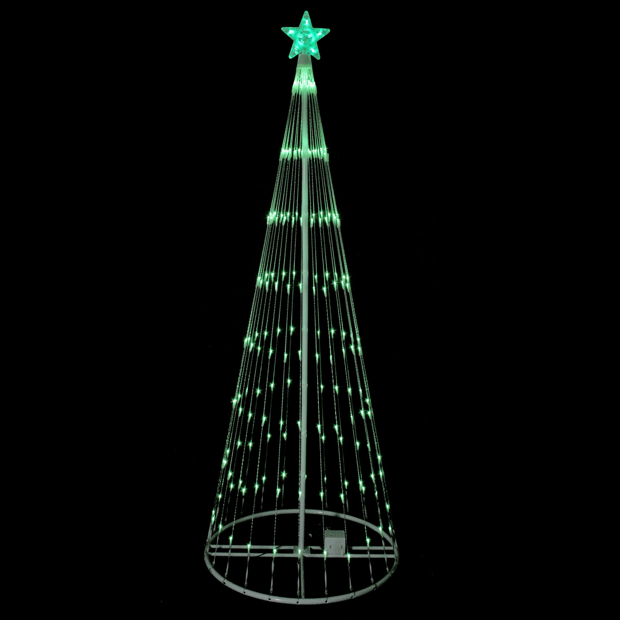 Northlight 6' Green LED Lighted Christmas Tree Show Cone Outdoor Decor ...