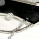 thumbnail image 3 of Bolso de mano de noche con purpurina para mujer, bolso de cena con cadena de diamantes de imitación para fiesta (negro) Tmvgtek Para Estrenar, 3 of 9