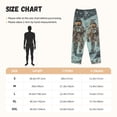 thumbnail image 4 of Lsque Astronauts On Lunar Mission Print Women's Pajama Pants, Lounge Pant - Comfortable Home Wear,Elastic Waistband, Stylish Design-Medium, 4 of 9