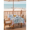 thumbnail image 2 of Outdoor Tablecloths with Umbrella Hole & Zipper, Coastal Octopus Rectangle Tablecloth 52x70 Inch, Beach Nautical Ocean Coral Seahorse Vintage Waterproof Table Cloth, Patio/Pool/Picnic Table Covers, 2 of 8