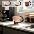thumbnail image 7 of JHyouerji Coffee Mugs with Handles Pink Ceramic Coffee Cups,Tea Drinking Container for Coffee Tea Hot Cocoa Milk, 7 of 7