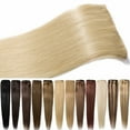 thumbnail image 6 of Benehair 100% Real Remy Human Hair Extensions Clip In 7 Pieces Full Head Invisible Soft Straight Women 8A Auburn #30, 6 of 9