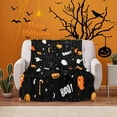thumbnail image 5 of Fall Throw Blanket, Pumpkin Leaf Fall Plaid Throw Blanket for Women Men Soft Couch Living Room Bed Blanket for Girls Boys, Orange Checkered Blanket for Autumn, Utilize Fall Decor Throw Blanket, 5 of 5