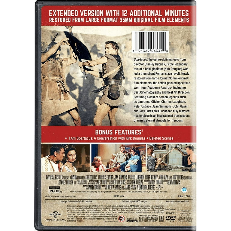 Spartacus (DVD Restored) [DVD] - Walmart.com