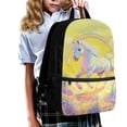 thumbnail image 3 of Jeiento Running Horse Backpack for Girls 8-12 12-14 School Bags Yellow Primary Middle School Bookbag Rucksack for Kids Boys 17inch Laptop Backpacks Elementary Schoolbag Daypack, 3 of 6