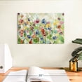 thumbnail image 3 of Elephant Stock Springtime Meadow Flowers Ii Wall Art - Horizontal Canvas Wall Art - Living Room Wall Decor - Abstract Canvas - Gray And Brown Decor By Silvia Vassileva - 12" x 8", 3 of 8