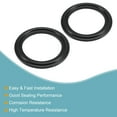 thumbnail image 4 of Uxcell 1.5" Fluorine Rubber Gasket Flange O-Ring for Vacuum Clamp Black 2 Count, 4 of 5
