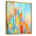 thumbnail image 2 of Designart "Vibrant Contemporary Array of Colors" Abstract Painting Floater Framed Canvas Prints, 2 of 5