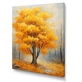 thumbnail image 2 of Designart "American Basswood Forest in Yellow I" Landscapes Canvas Wall Art - Country Yellow Tree Entryway Wall Art, 2 of 6
