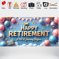 thumbnail image 6 of Decorative Design Happy Retirement Banner Colorful Balloons Celebration Backdrop for Retirement Party Indoor Decoration Event Celebration, 6 of 7