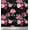 Black, variant on Soimoi Cotton Duck Fabric Roses & Leaves Floral Print Fabric by The Yard 42 Inch Wide