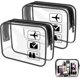 thumbnail image 1 of 3 Piece Transparent Toiletry Bag Set, Clear Airplane Pouch, Toiletry Bag for Carrying Liquids, Cosmetic Bag Transparent Travel for Men, Women, Kids, F, 1 of 4