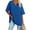 Blue, variant on Sherrylily Women Oversized T Shirts Tees Half Sleeve V Neck Comfy Tunic Top