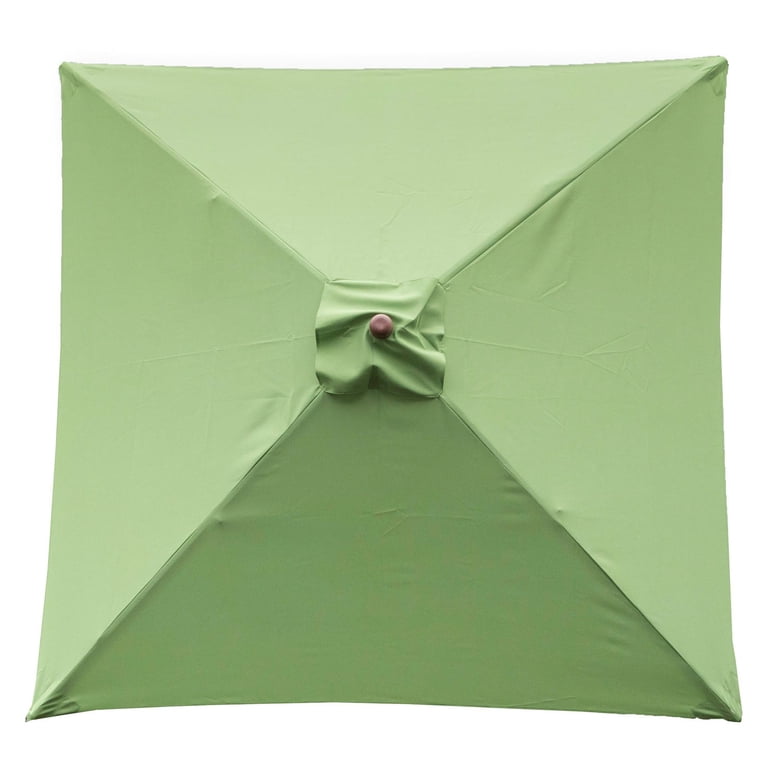 destinationgear classic wood 6.5' square patio umbrella DestinationGear Classic Wood 6.5' Square Patio Umbrella, Lime