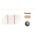thumbnail image 2 of Mini Candy Box, Wedding Favors, With Compass And Kraft Tags For Travel Wedding Golden, 2 of 8