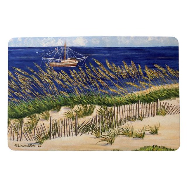 18 x 26 in. Shrimp Boat & Oates Door Mat