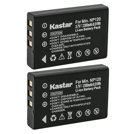 Image of Kastar 2-Pack Battery Replacement for Ordro HDV-D9 HDV-D9II HDV-D10 HDV-D80 HDV-D80S HDV-D100 HDV-D200 HDV-D300 HDV-D320 HDV-D325 HDV-D395 HDV-V7 HDV-V7 PLUS Digital Cameras