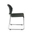 thumbnail image 2 of OSP Home Furnishings Plastic Stacking Chair in Black Set of 4, 2 of 5