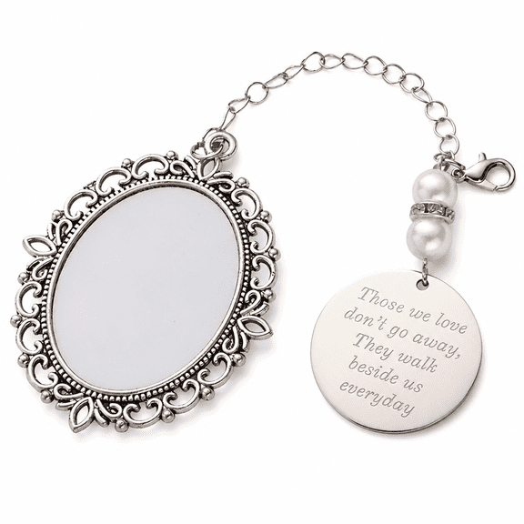 Florenta Stunning Bridal Bouquet Photo Frame Memory Charm, Wedding, Bride, Gift Memorial