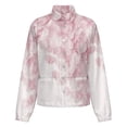 thumbnail image 5 of Jackets for Women Winter Coat Jackets Flannel Stand Collar Jacket(Cherry Blossom Floral Print,Size:S-4XL), 5 of 7
