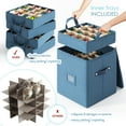 thumbnail image 2 of Hearth & Harbor Small Christmas Ornament Storage Box - Fits up to 64 Holiday Ornaments, 2 of 6