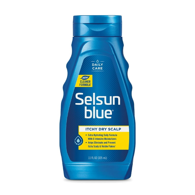 Selsun Blue Anti Dandruff Shampoo Daily Care for Itchy Dry Scalp with Salicylic Acid 11 oz. Walmart