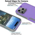 thumbnail image 5 of iPhone 15 Pro Case, 2 in 1 Phone Case for iPhone 15 Pro 6.1 inch ,Takfox Shockproof Protection Heavy Duty Armor Hard Plastic & Rubber Rugged Bumper Cover,Purple, 5 of 12